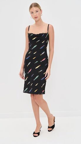 STAUD Women's Evangeline Silk Dress in Saudi Arabia