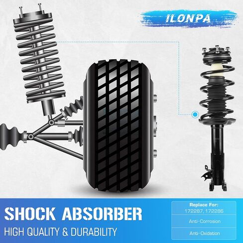 172287 172286 Front Struts w/Coil Springs Shock Absorbers for 06-11 Honda Civic ONLY Sedan 1.8L / Acura CSX ONLY Sedan 2.0L 2006 2007 2008 2009 2010 2011 in Saudi Arabia
