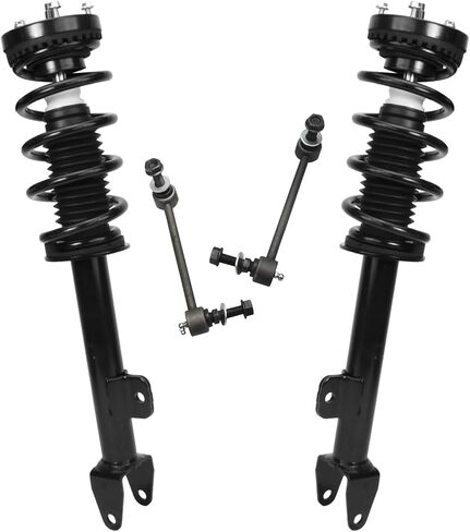 Detroit Axle-RWD Front Struts Kit لعام 2011-2017 Dodge Charger 2012-2019 Challenger Chrysler 300 ، 2 Struts w/Coil Spring ، 2 Stabilizer Sway Bars 2013 2014 2015 2016 Replacement Strut Shock in Saudi Arabia