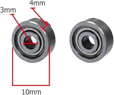 10-30pcs Flange Ball Bearing 623ZZ 685ZZ 625ZZ 688ZZ 626ZZ 608ZZ 6900ZZ 687ZZ Deep Groove Flanged Pulley Wheel(687ZZ,30pcs) in Saudi Arabia