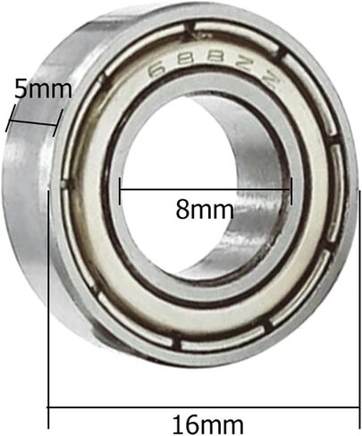 10-30pcs Flange Ball Bearing 623ZZ 685ZZ 625ZZ 688ZZ 626ZZ 608ZZ 6900ZZ 687ZZ Deep Groove Flanged Pulley Wheel(687ZZ,30pcs) in Saudi Arabia