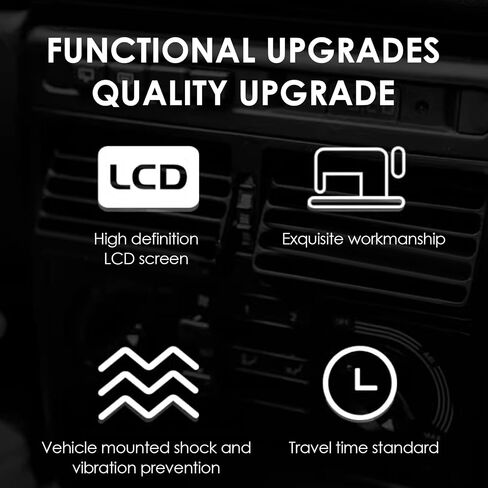 Ultra Thin Digital Clock, Self Adhesive LCD Digital Electronic Clock with Calendar Display for Car Dashboard Home Office Table Bedside Desk(Doesn't Glow at Night) (1Pcs) in Saudi Arabia