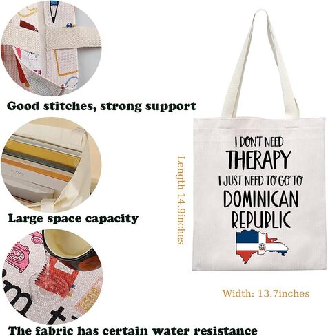 KUIYAI Dominican Republic Trip Tote Bag Dominican Republic Lover Gift Dominican Republic Vacation Gift Dominican Getaway Gift in Kuwait