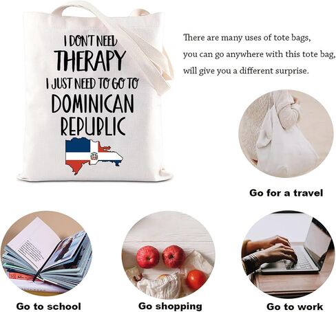 KUIYAI Dominican Republic Trip Tote Bag Dominican Republic Lover Gift Dominican Republic Vacation Gift Dominican Getaway Gift in Kuwait