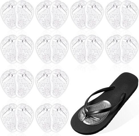 Handepo 3 Pairs Gel Metatarsal Pads for Thong Forefoot Cushion Inserts Foot Pads Non Slip Shoe Cushion for Self Adhesive Sandals Thong Pads Toe Post Protector Pain of Foot Grip Pads for Women Men in Saudi Arabia