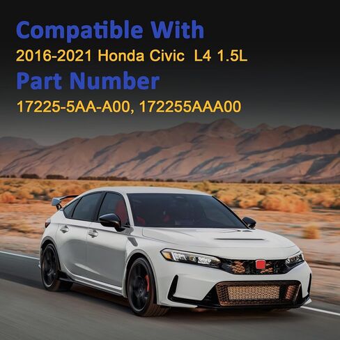 17225-5AA-A00 أنبوب خرطوم الهواء مع المشابك مناسبة لعام 2016-2021 Honda Civic L4 1.5L استبدال 172255AAA00 قناة مرشح الهواء in Saudi Arabia