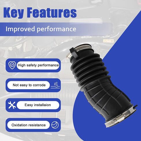 17225-5AA-A00 أنبوب خرطوم الهواء مع المشابك مناسبة لعام 2016-2021 Honda Civic L4 1.5L استبدال 172255AAA00 قناة مرشح الهواء in Saudi Arabia