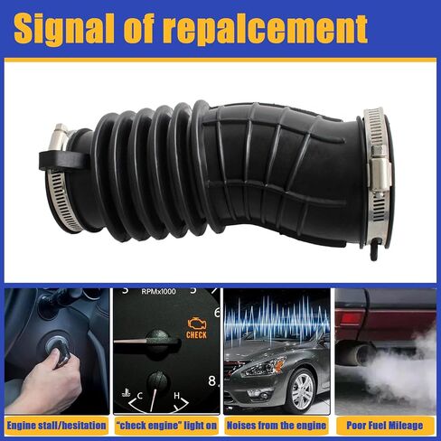 17225-5AA-A00 أنبوب خرطوم الهواء مع المشابك مناسبة لعام 2016-2021 Honda Civic L4 1.5L استبدال 172255AAA00 قناة مرشح الهواء in Saudi Arabia