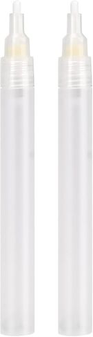 Refillable Paint Markers 2 Pcs/Pack 2mm Fine Tips - Clear Watercolor Brush Pens for Acrylic Permanent Paint Empty Markers for Watercolor Painting, Doodling, and DIY Art in Saudi Arabia