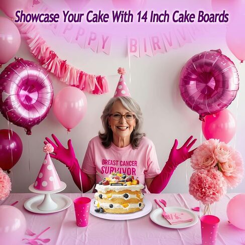 12 Inch Cake Drums 12 Pack, 1/2 Inch Thick Round Cake Boards, Bend Resistant & Sturdy White Cake Base for Multi Layer Cakes, Base Para Pastel in Kuwait