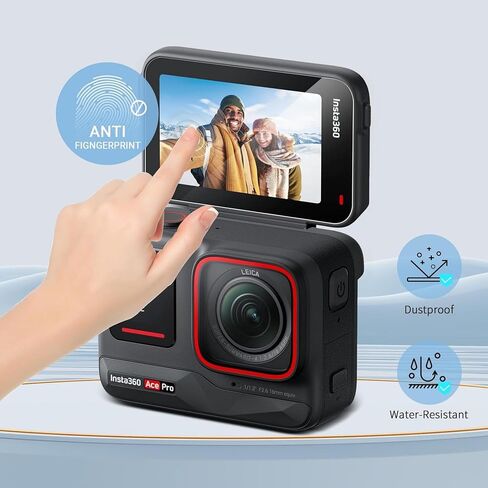 JJC 2 واقي شاشة للعدسات متوافق مع كاميرا Insta360 Ace Pro، 6 قطع من الزجاج المقسى Insta 360 Ace Pro واقي شاشة، 0.3 مم صلابة 9H 2.5D مضادة للخدش ومضادة للفقاعات in Saudi Arabia