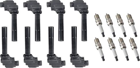Ena Ignition Coil Pack و Platinum Spark Plug Set من 8 متوافقة مع لكزس GS400 LS400 SC400 1998 1999 2000 4.0L V8 استبدال UF229 in Saudi Arabia