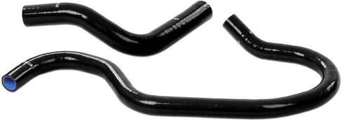 PIT66 Silicone Coolant Radiator Hose Kit Compatible with 1999-2006 Chevy Silverado 1500 2 PCS Upper Lower Radiator Hose Kit Black with Clamps in Kuwait