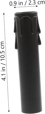 Mikikit 20pcs Candle Sleeves for Chandeliers Waterproof Lamp Replacement Parts Drip Protector Covers Sturdy Plastic for Home Decor in Saudi Arabia