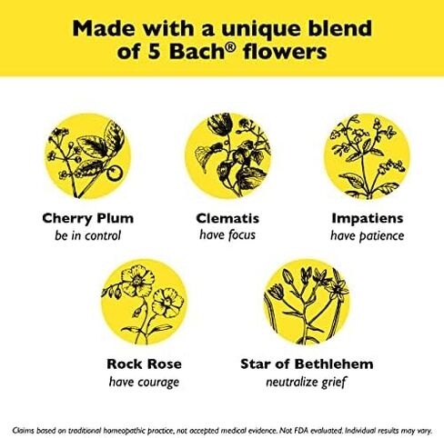 RESCUE Bach PASTILLES, Cranberry Flavor, Natural Stress Relief Lozenges, Homeopathic Flower Essence, Vegetarian, Gluten and Sugar-Free, 6-Pack in Saudi Arabia