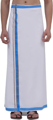 رجال المعادن القطن dhoti مع حدود اللون in Kuwait