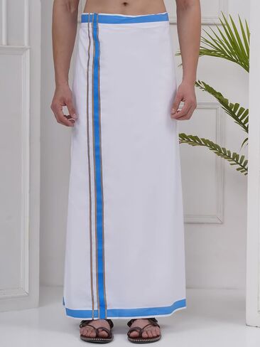 رجال المعادن القطن dhoti مع حدود اللون in Kuwait