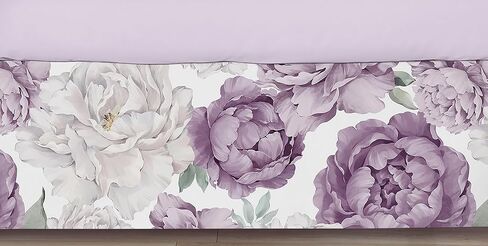 Sweet Jojo Designs Boho Floral Garden Flower Baby Crib Skirt Bed Dust Ruffle Bedskirt for Nursery Sage Green Watercolor Bohemian Floral Farmhouse Wildflower Vintage Shabby Chic White Beige Nature in Saudi Arabia