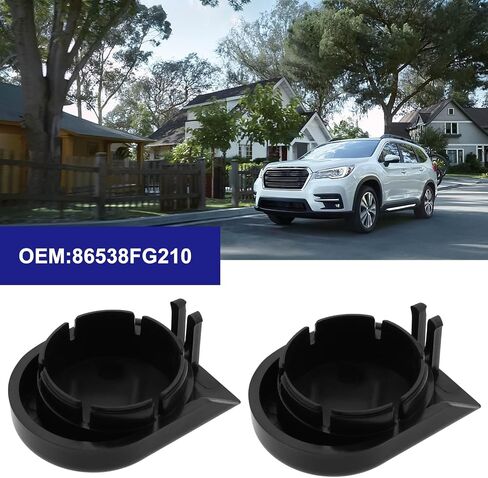Emagtech 2PCS الزجاج الأمامي تغطية ذراع الذراع الأمامية الزجاج الأمامي ممسحة الذراع الجوز غطاء الرأس غطاء الترباس متوافق مع سوبارو إمبريزا OEM 86538FG210 in Saudi Arabia