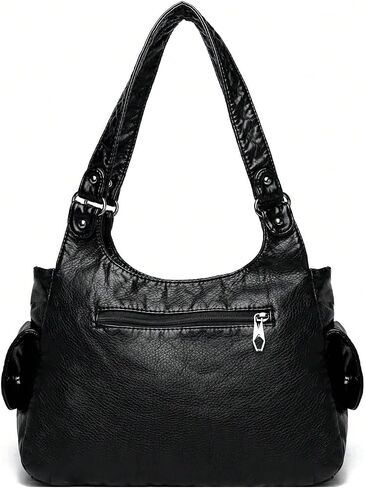 SHENHE Women's Punk Rivet Studded Purse PU Leather Funky Satchel Shoulder Handbag with Multi Pockets in Kuwait
