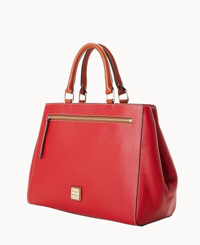 أكياس Dooney & Bourke Satchel للنساء ، حقيبة يد جلدية من الحبوب من جلد الحبوب مع حزام Crossbody in Kuwait