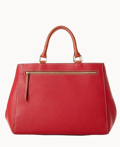 أكياس Dooney & Bourke Satchel للنساء ، حقيبة يد جلدية من الحبوب من جلد الحبوب مع حزام Crossbody in Kuwait