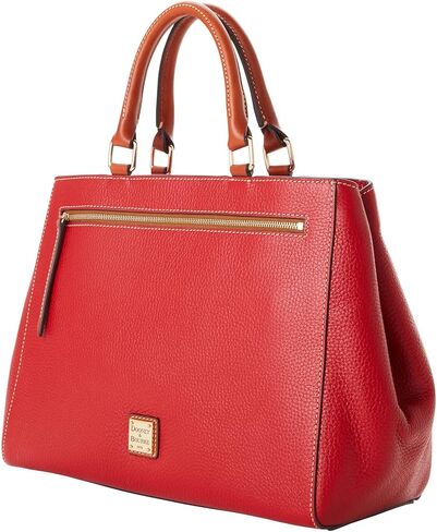 أكياس Dooney & Bourke Satchel للنساء ، حقيبة يد جلدية من الحبوب من جلد الحبوب مع حزام Crossbody in Kuwait