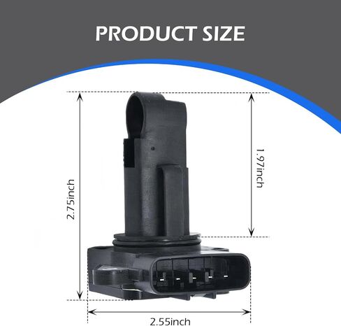 22204-21010 Mass Air Flow Sensor, Mass Airflow Sensor Meter, Compatible with Toyota 02-06 Camry 03-08 Corolla 01-10 Highlander 00-07 4Runner 99-10 Tacoma 01-05 Lexus ES300/RX300 in Saudi Arabia