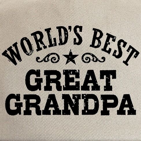 CafePress World's Best Great Grandpa Cap Unique Adjustable Baseball Hat in Saudi Arabia