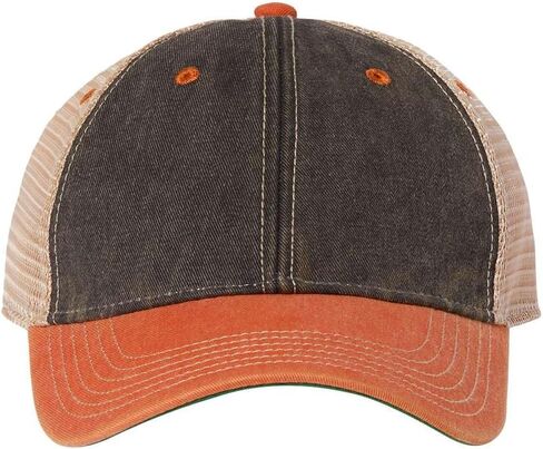 Legacy Old Favorite Trucker Cap, One Size, Black-Orange-Khaki in Saudi Arabia
