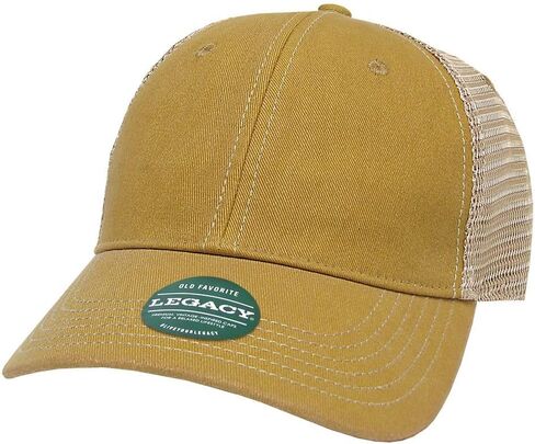 Legacy Old Favorite Trucker Cap, One Size, Black-Orange-Khaki in Saudi Arabia