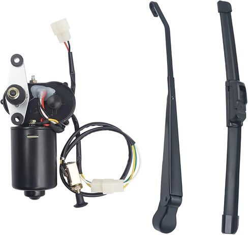 Triumilynn 12V Electric Wiper Motor Kit for Polaris Ranger 570 800 900 1000, RZR 800 900 1000 XP, General 1000, Golf Cart/Can Am/Honda Pioneer, 13.7" Arm, 13.7" Blade, 90° Sweep in Saudi Arabia
