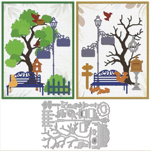 GLOBLELAND Camping Metal Cutting Dies Lights and Tents Die Cuts for DIY Scrapbooking Festival Birthday Wedding Cards Making Album Envelope Decoration,Matte Platinum in Saudi Arabia
