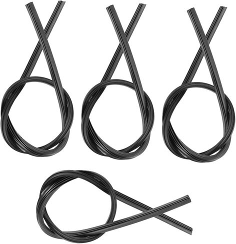 unoymor 4pcs شفرة سيارة ممسحة من غيرها تعبئة شرائط مطاطية للمناسات الزجاجية السهل التركيب توافق متعدد الاستخدامات لنماذج السيارات المطر والمساء in Saudi Arabia