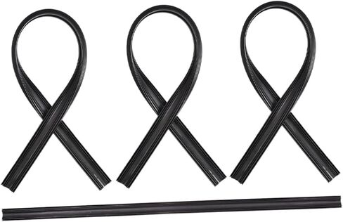 unomor 4pcs الزجاج الأمامي ممسحة مطاطية إدراج شرائط استبدال تعزيز المرونة والتركيب السهل للتركيب لنماذج السيارات المتوافقة in Kuwait