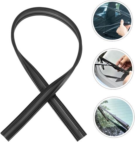 GLEAVI 10pcs Replacement Wiper Refill Strips for Windshield Wipers Rubber Inserts for Visibility Compatible Various Vehicles Rain and Dirt in Saudi Arabia