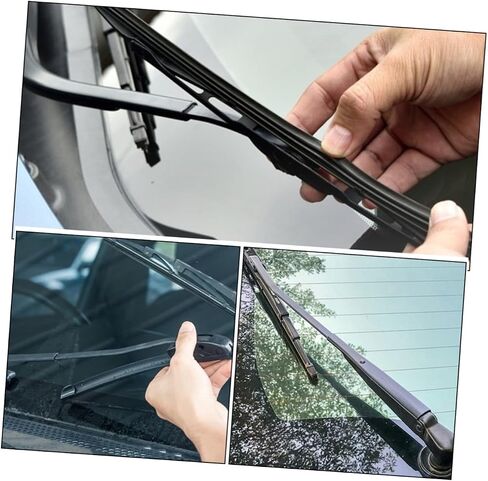 GLEAVI 10pcs Replacement Wiper Refill Strips for Windshield Wipers Rubber Inserts for Visibility Compatible Various Vehicles Rain and Dirt in Saudi Arabia