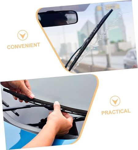 HEALLILY Replacement Wiper Refills 10pcs Simple Structure for Quick Installation Fit Most Cars in Saudi Arabia