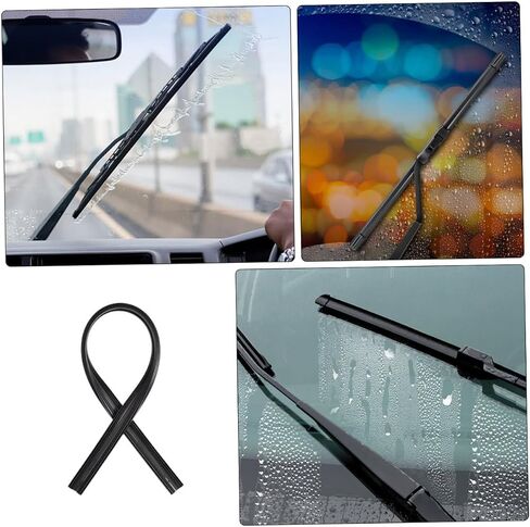 HEALLILY Replacement Wiper Refills 10pcs Simple Structure for Quick Installation Fit Most Cars in Saudi Arabia