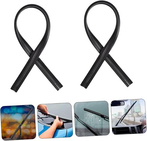 HEALLILY Replacement Wiper Refills 10pcs Simple Structure for Quick Installation Fit Most Cars in Saudi Arabia