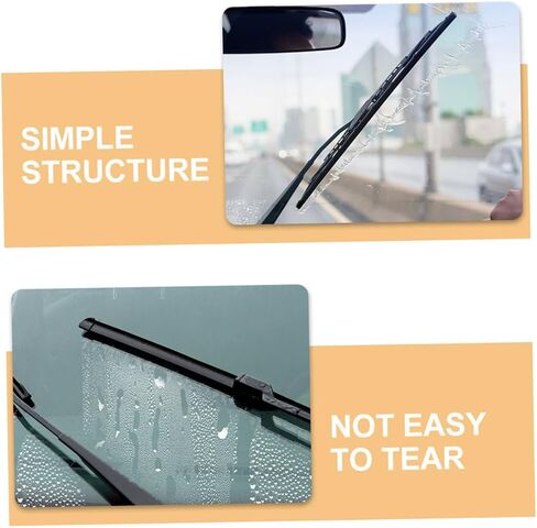 HEALLILY Replacement Wiper Refills 10pcs Simple Structure for Quick Installation Fit Most Cars in Saudi Arabia