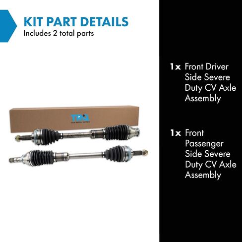 TRQ Front CV Axle Assembly Set Compatible with 2012-2018 Nissan Versa 2014-2018 Versa Note in Saudi Arabia