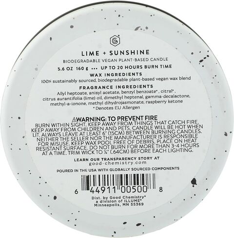 Good Chemistry Lime + Sunshine Tin Candle, 5.6 OZ in Saudi Arabia
