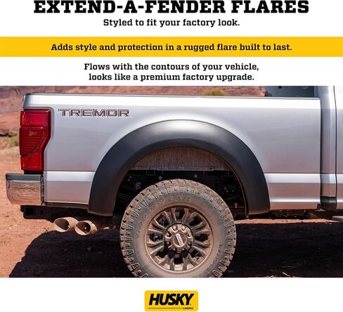 خطوط Husky Fender Flares Extend-A-Fender Style | يناسب 1989-1995 تويوتا بيك آب | الأمامي والخلفي ، 4 -PC أسود - 28031906 in Saudi Arabia