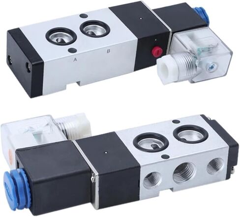 1PCS 4M210-08 4M310-08 4M410-10 صمام الملف اللولبي الكهربائي الهوائي 2 الموضع 3 المنفذ الخامس التحكم في صمام الهواء الكهرومغناطيسي (4M310-10 PC10-03 ، AC24V) in Kuwait