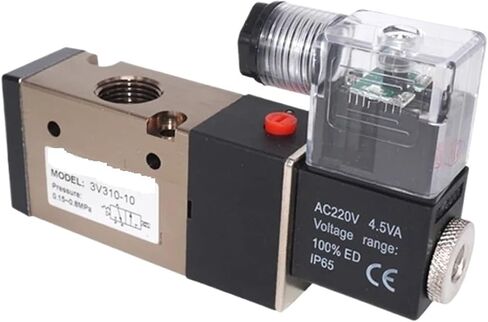 3V310-10 AC 110V 220V 380V DC 12V 24V Normally Closed Solenoid valve Electromagnetic reversing valve for pneumatic components(3V310-10NC AC220V,With 4mm Fittings) in Saudi Arabia