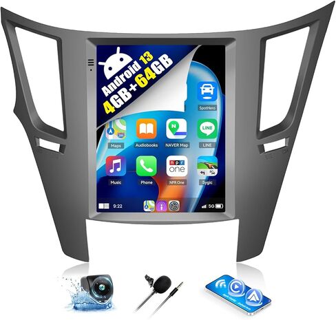 SIXWIN Android Car Stereo for Subaru Outback Legacy 2010-2014 9.7 بوصة تعمل باللمس راديو السيارة مع Apple Carplay اللاسلكي Android Auto 1G+32G GPS Navigation بلوتوث FM WiFi HiFi كاميرا احتياطية MIC in Saudi Arabia