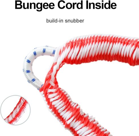 Malze-Newseed Bungee Dock Lines للقارب ، و 5 أقدام تمتص الصدمات رقص الرصيف الممتاز للقطب الممتاز لقوارب القوارب ، PwC ، Jet Ski ، Kayak ، Canoe ، Power Boat ، 2 PCS (Black & Blue) in Kuwait