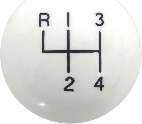 ل Chevy for Bel Air for Biscayne for Camaro for Caprice for Chevelle for Chevy II for Corvair for Corvette for El Camino for Impala Speed Shift Knob 1-3/4 Inch White w/3/8 "-16 thread in Saudi Arabia