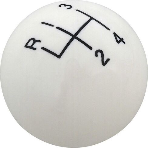ل Chevy for Bel Air for Biscayne for Camaro for Caprice for Chevelle for Chevy II for Corvair for Corvette for El Camino for Impala Speed Shift Knob 1-3/4 Inch White w/3/8 "-16 thread in Saudi Arabia